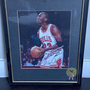 Michael Jordan Signed Framed Art